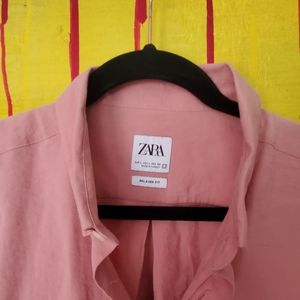 long sleeve cotton and rayon shirt